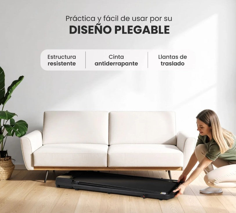 Caminadora Eléctrica Plegable Portátil con Control Remoto