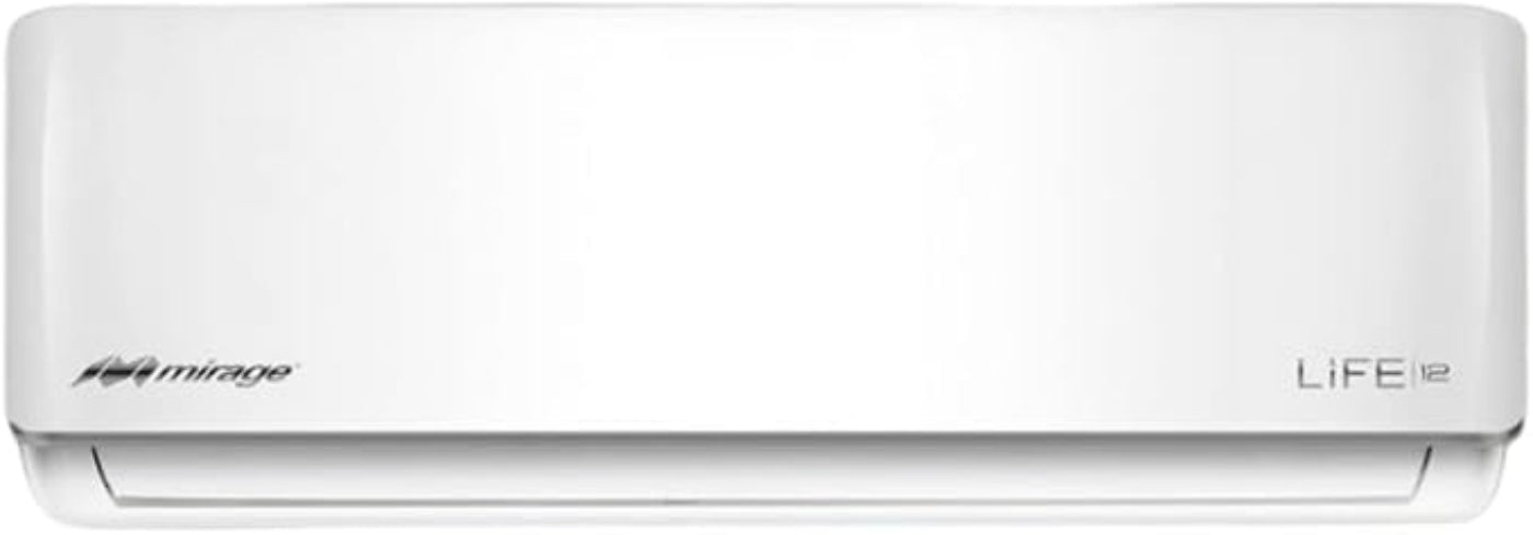 Aire Acondicionado Mirage Mini split, ON/OFF, LIFE12 plus, Blanco, Con Calefacción, 12000 BTU, 115 V, R410a, 12 SEER
