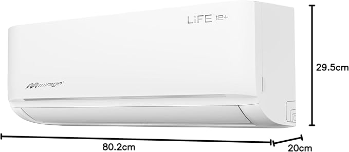 Aire Acondicionado Mirage Mini split, ON/OFF, LIFE12 plus, Blanco, Solo Frío, 12000 BTU, 220 V, R410a, 12 SEER