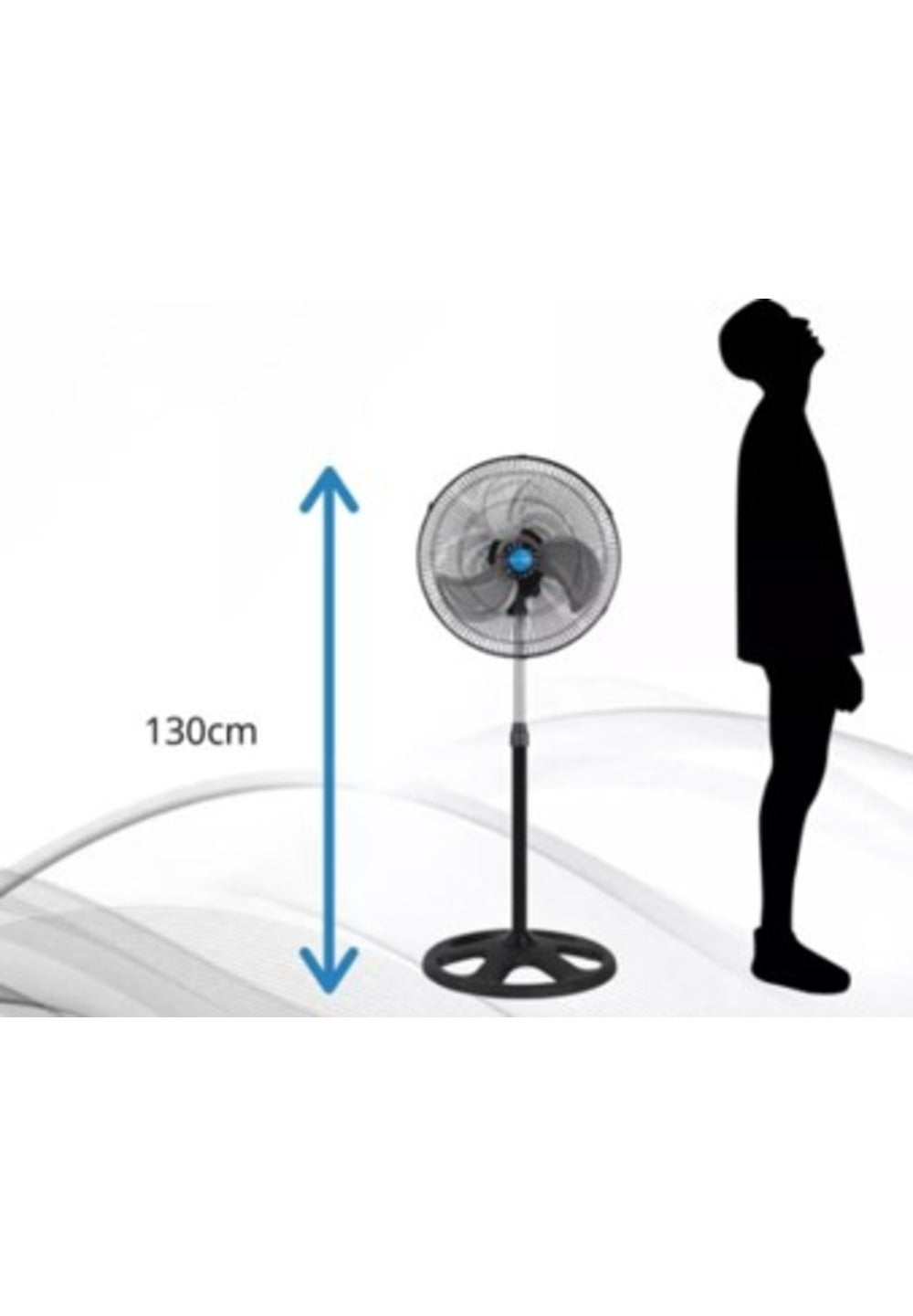 Pack de 2 Ventiladores De Pedestal ANTEK 85W 18 Pulgadas 3 En 1