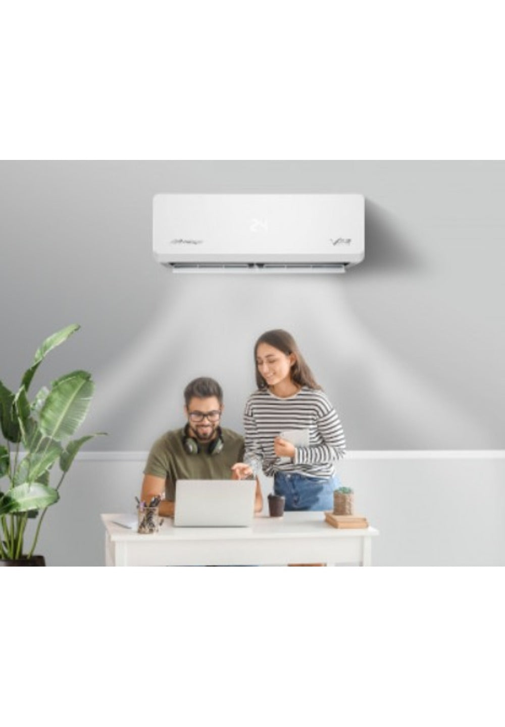 AIRE ACONDICIONADO MIRAGE MINI SPLIT 1 TON CALEFACCIÓN 220V INVERTER V32 - Con Calefacción y Enfriamiento, 220V, Gas R410a, Tecnología Inverter