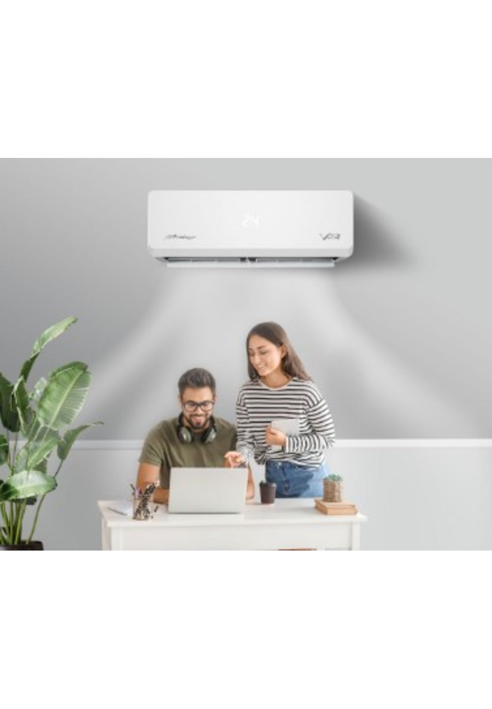 AIRE ACONDICIONADO MIRAGE MINI SPLIT 2 TON SOLO FRÍO 220V INVERTER V32 2024 - Solo Enfriamiento, 220V, Gas R410a, Tecnología Inverter