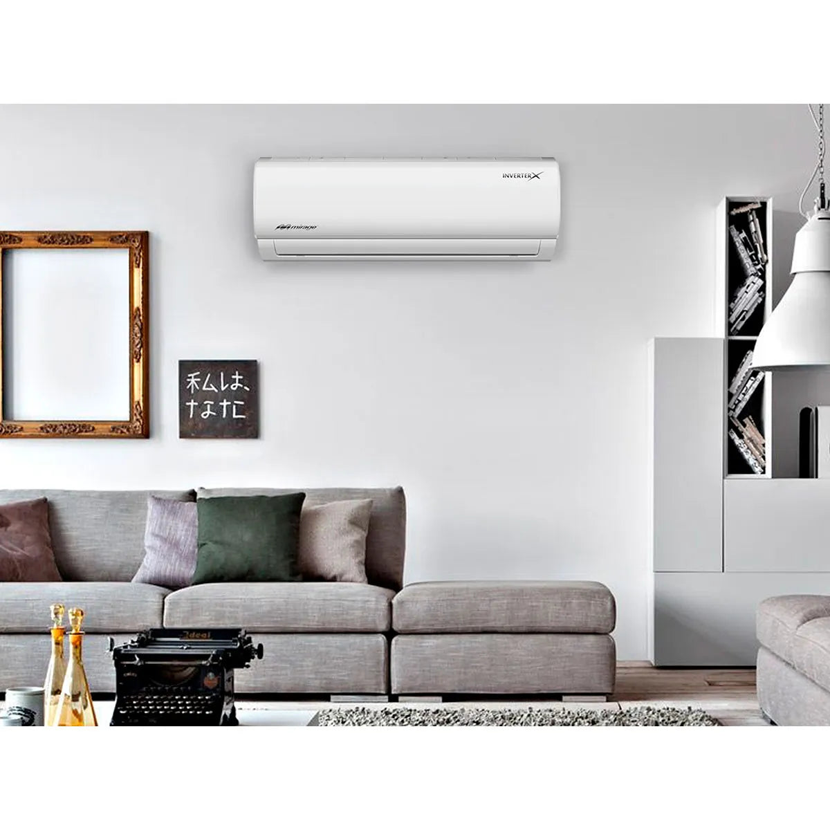 Aire Acondicionado Mirage Mini split inverter X32 17 SEER solo frío, 1 tonelada 115 V, GAS R32.