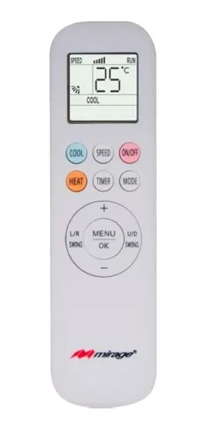 Aire Acondicionado Mirage Mini split inverter X32 17 SEER solo frío, 1 tonelada 220 V, GAS R32.