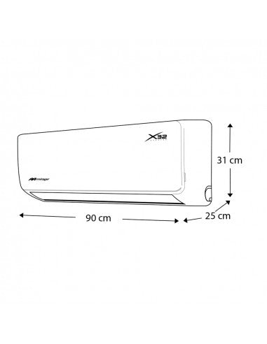 Aire Acondicionado Mirage Mini split inverter X32 17 SEER solo frío, 2 tonelada 220 V, GAS R32