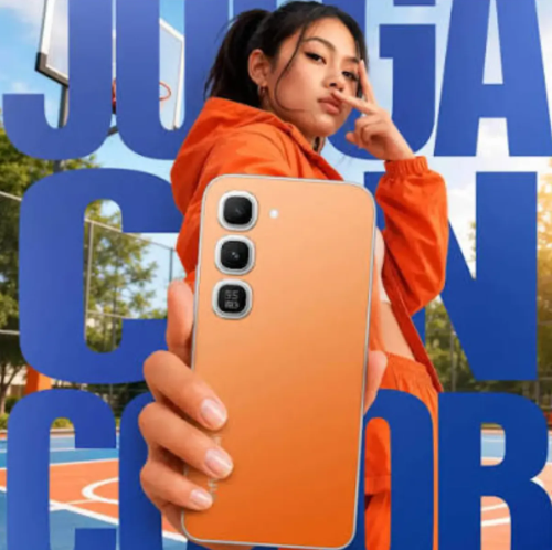 Teléfono Celular Smartphone Infinix HOT 70 Pro 5G, 16GB RAM (8+8 Virtual) 256GB Color Naranja