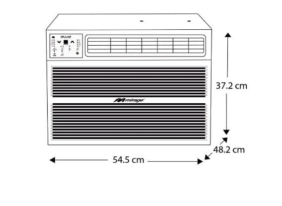 Aire Acondicionado de Ventana Blu Plus Solo Frío 1 TN 230V Mirage