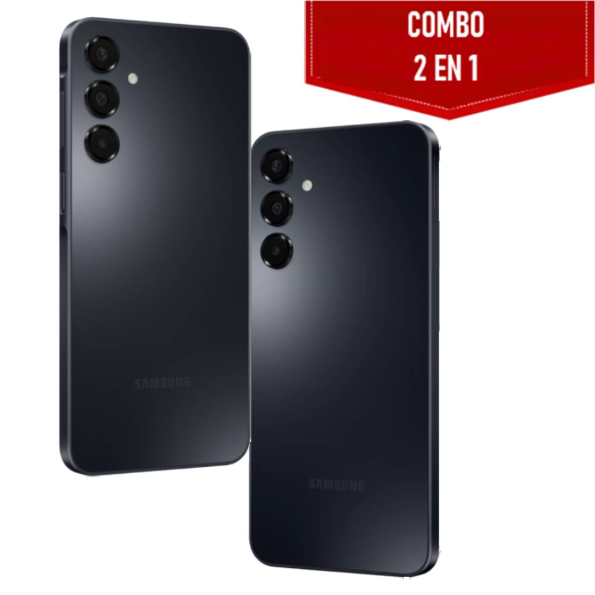 Combo de 2 Celulares Samsung Galaxy A16 128GB Negro | Dual SIM, Pantalla HD Color Negro