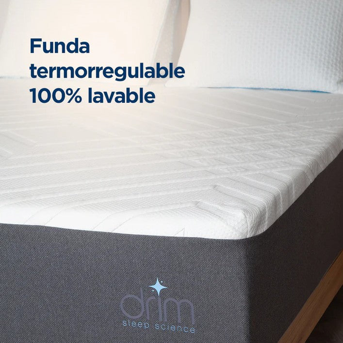 COMBO Colchón Individual Memory GEL + Almohada Ortopedica Cervical Super Visco