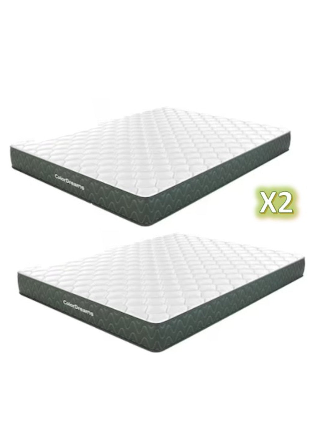 Combo 2 Colchones Matrimoniales Essential Memory Foam Colordreams