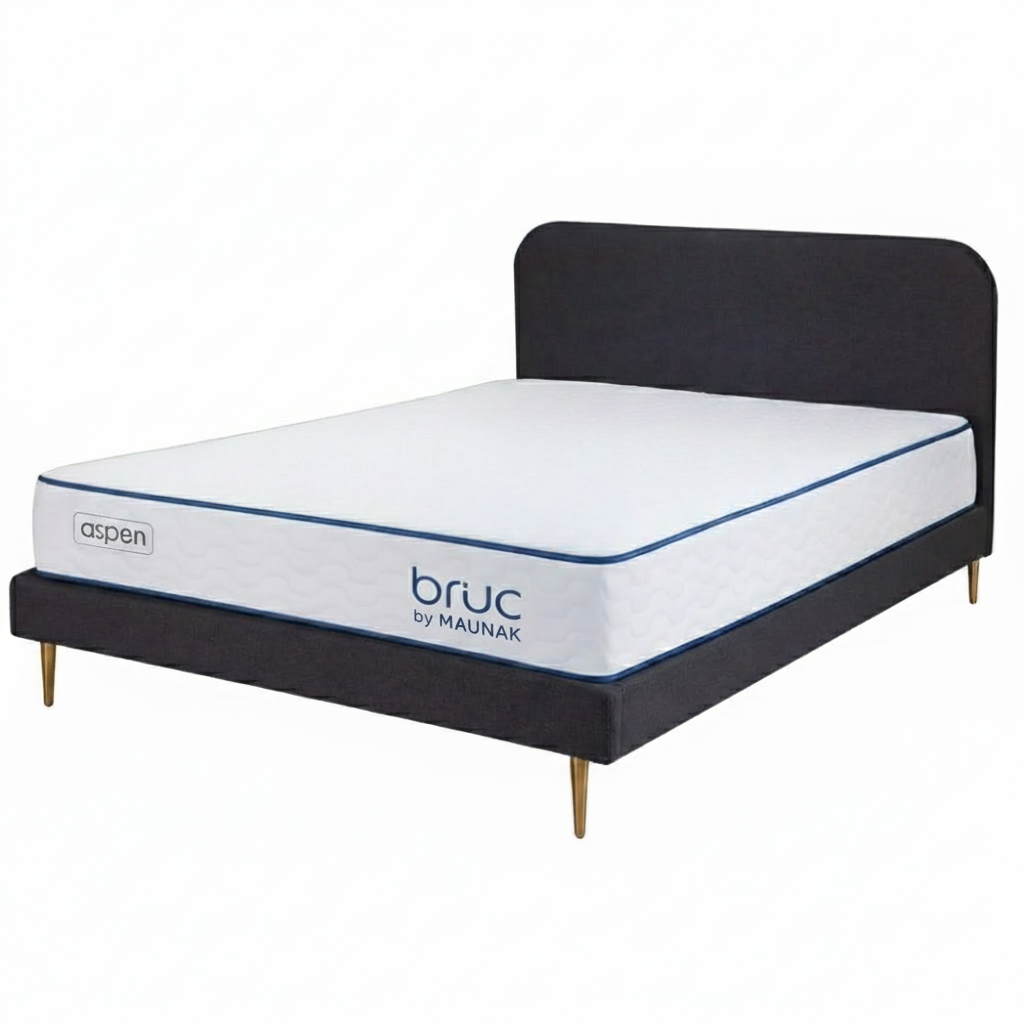 Colchón Bruc Aspen Confort Plus con Base Matrimonial Tapizada – Comodidad y Estilo