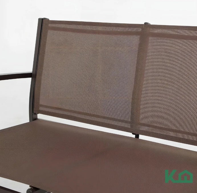 Sala Exterior para Jardin Textileno Sillas Sillon Mesa 4Pzas MARRON