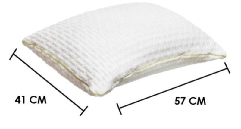 Set Colchón Matrimonial En Caja De Alto Memory Foam Espuma Kinghouse + Almohada Ortopédica Cervical Super Visco Blanca