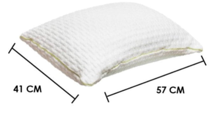 Set Colchon Matrimonial Alta Densidad Hipoalergenico Antiacaros KingsHouse + Almohada Ortopédica Cervical Super Visco Blanca