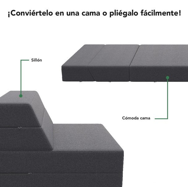 Sofa Cama Plegable Individual 2 en 1 KingsHouse