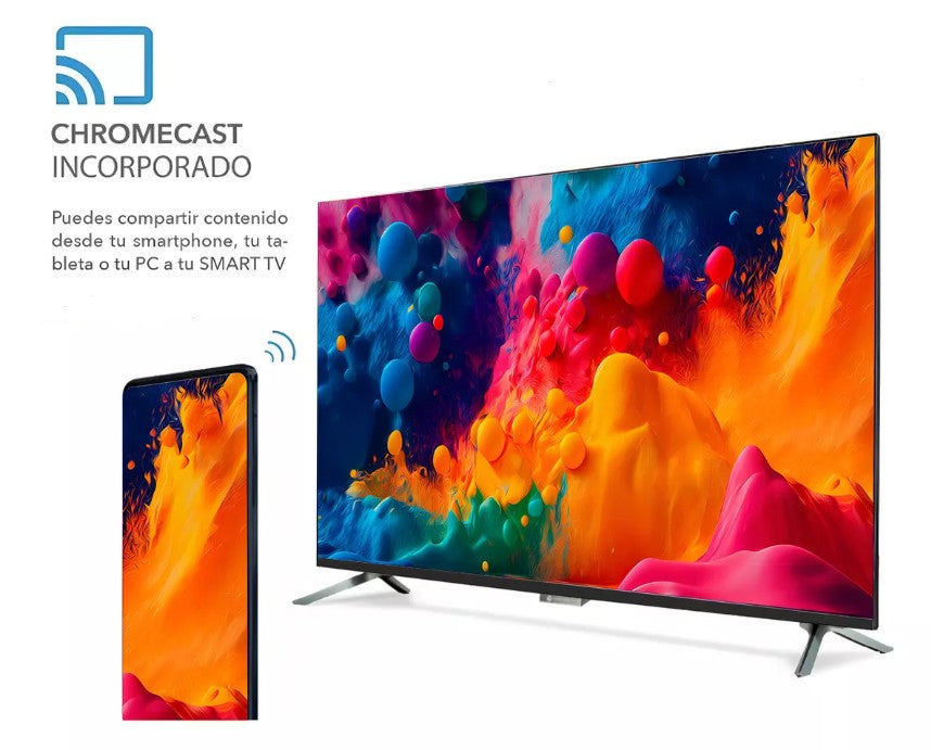 Pantalla SMART TV 32" Motorola DLED 720p 60Hz Google TV, Bluetooth y Google Assistant