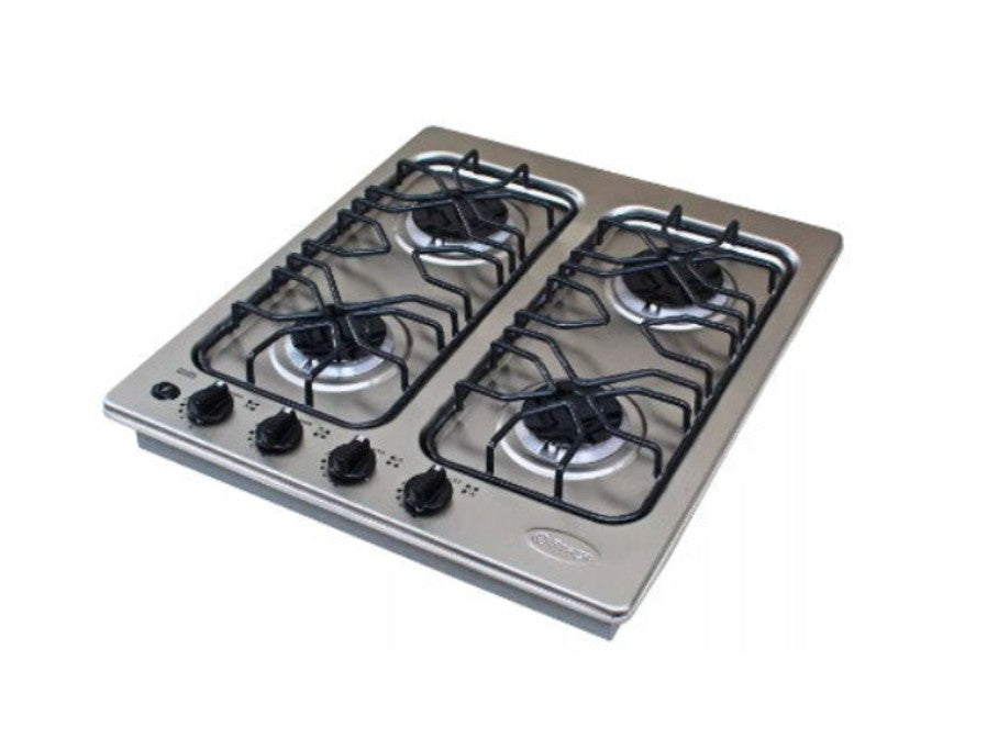 PARRILLA INOXIDABLE EMPOTRABLE 4 QUEMADORES FRAGA PD190