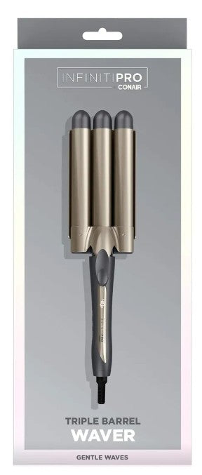Tenaza Triple InfinitiPro by Conair Cerámica y Turmalina Rosa
