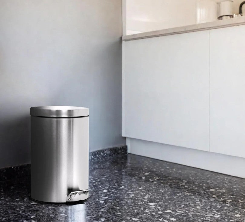 Bote de Basura Acero Inoxidable con Pedal Cocina 7L