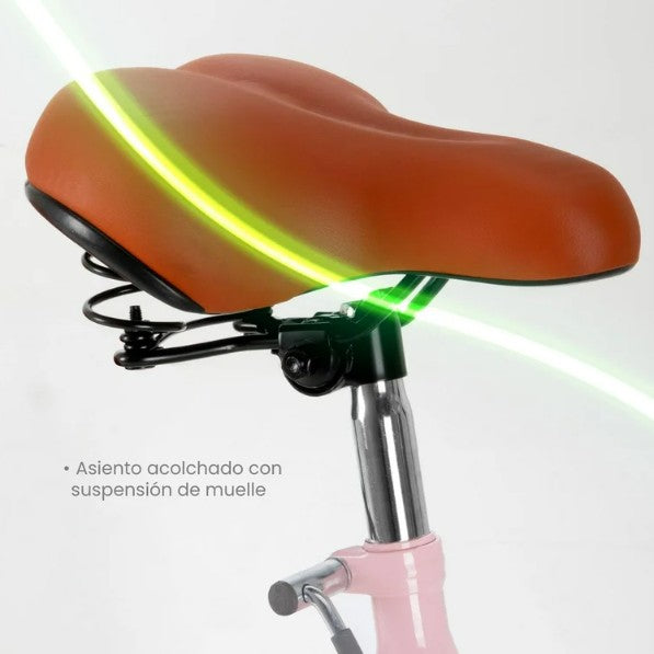 Bicicleta Urbana VINTA R26 Rosa con Canastilla