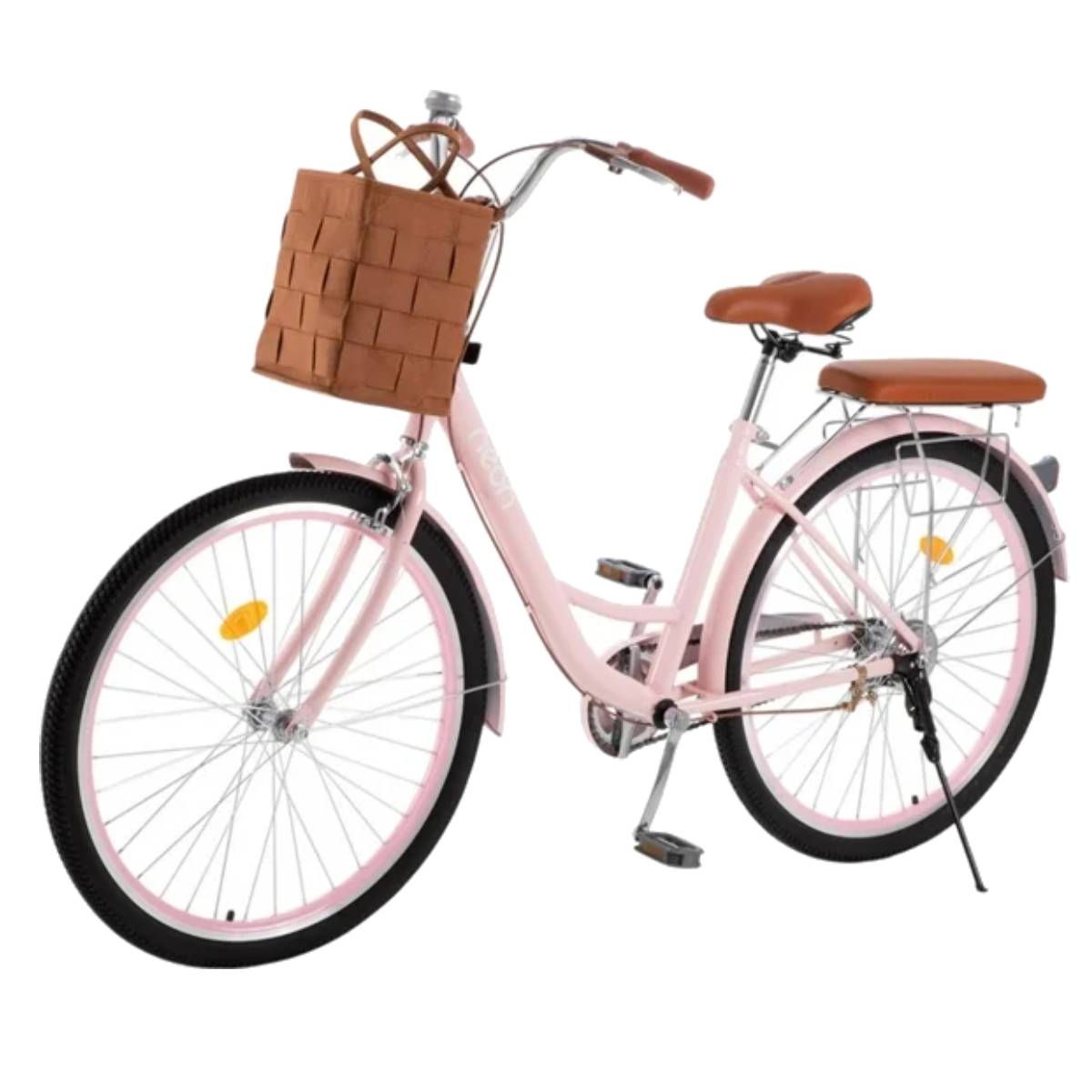 Bicicleta Urbana VINTA R26 Rosa con Canastilla