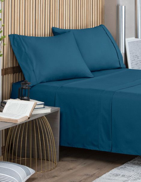 Combo Colchon Matrimonial Hipoalergenico con Juego de Sábanas Microfibra Ultrafina