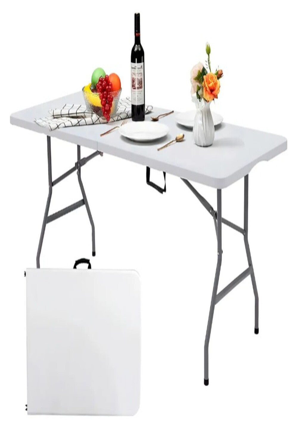 Combo Mesa plegable + Sillas para Exteriores