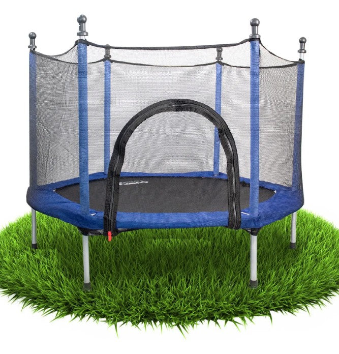 Trampolin Tumbling Infantil Azul Con Red De Seguridad