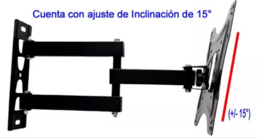Soporte Articulado Para Pantalla de 14 A 42 Pulgadas Gira 90° MK