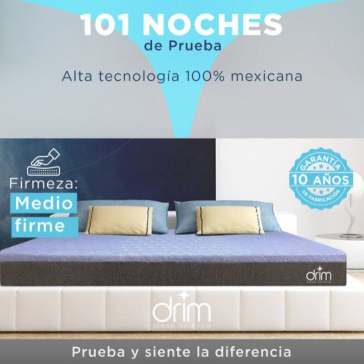 Combo 2 Colchónes Matrimoniales EIN2TEIN Memory Foam en Caja Ergonómico con Tecnologia de Descanso
