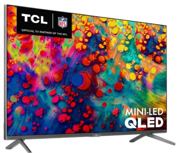 TLC Pantalla Smart TV 55 Pulgadas Class 6 Series QLED Roku TV 4K Ultra HD