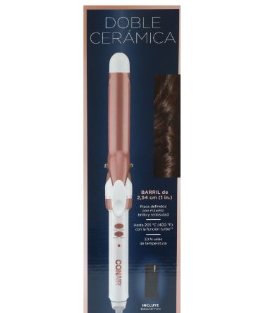 Rizadora Doble Ceramica CONAIR Rose Gold MK