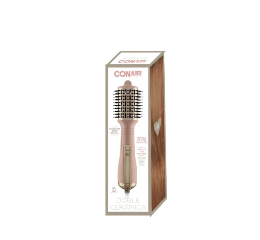 Cepillo de Aire CONAIR Ovalado Doble Ceramica Rose Gold MK