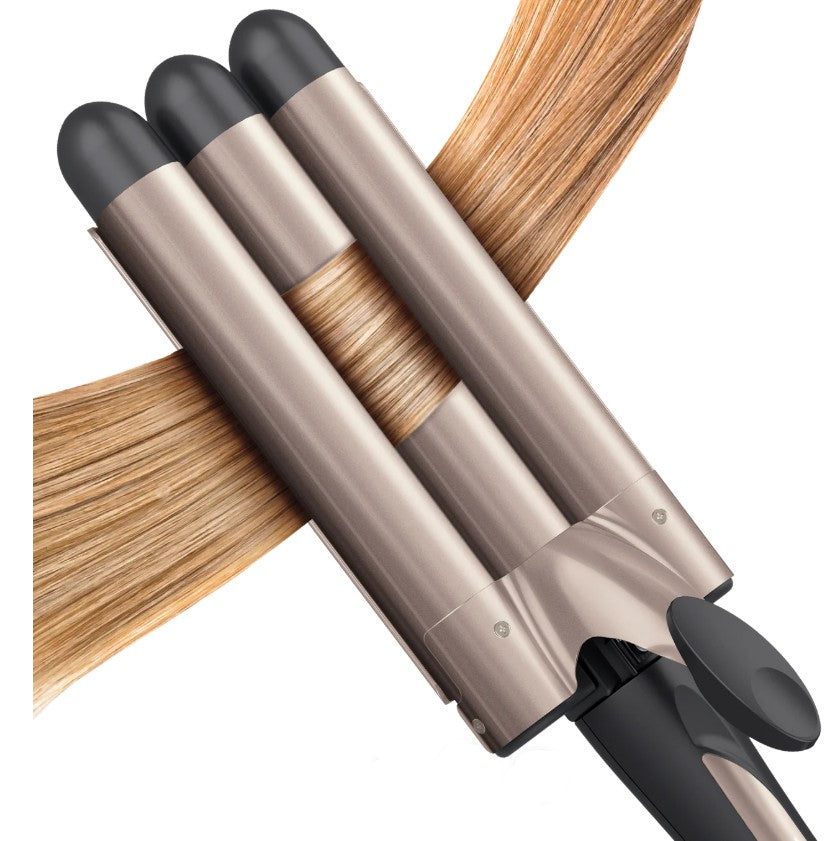 Tenaza Triple InfinitiPro by Conair Cerámica y Turmalina Rosa
