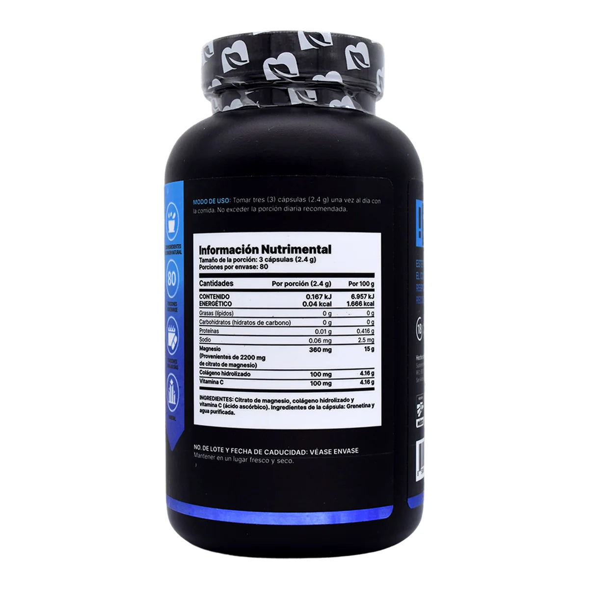 Magnesio Citrato Blife 240 Cápsulas – Paquete de 2