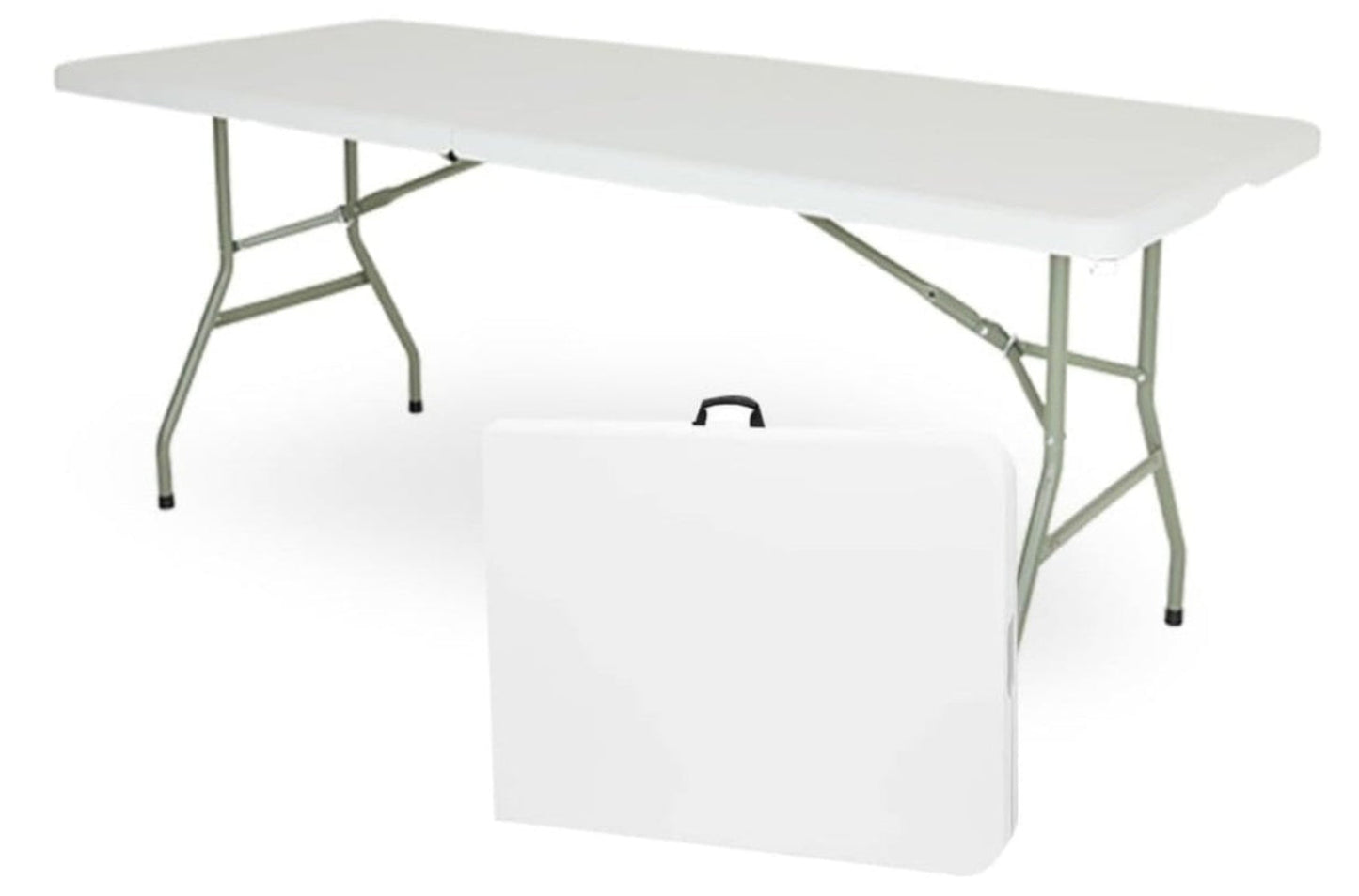 Mesa Plegable De Plástico Portátil De Jardín Tipo Portafolio