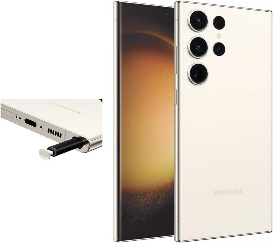 Celular reacondicionado Samsung Galaxy S23 Ultra 512 GB Crema Grado A e-sim