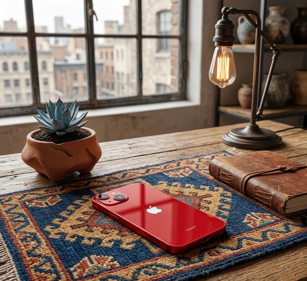Celular reacondicionado Apple iPhone 13 128 GB Rojo Grado A e-sim + Audífonos inalámbricos