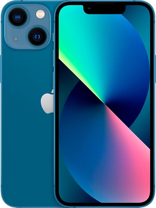 Celular reacondicionado Apple iPhone 13 128 GB Azul Grado A e-sim + Audífonos inalámbricos