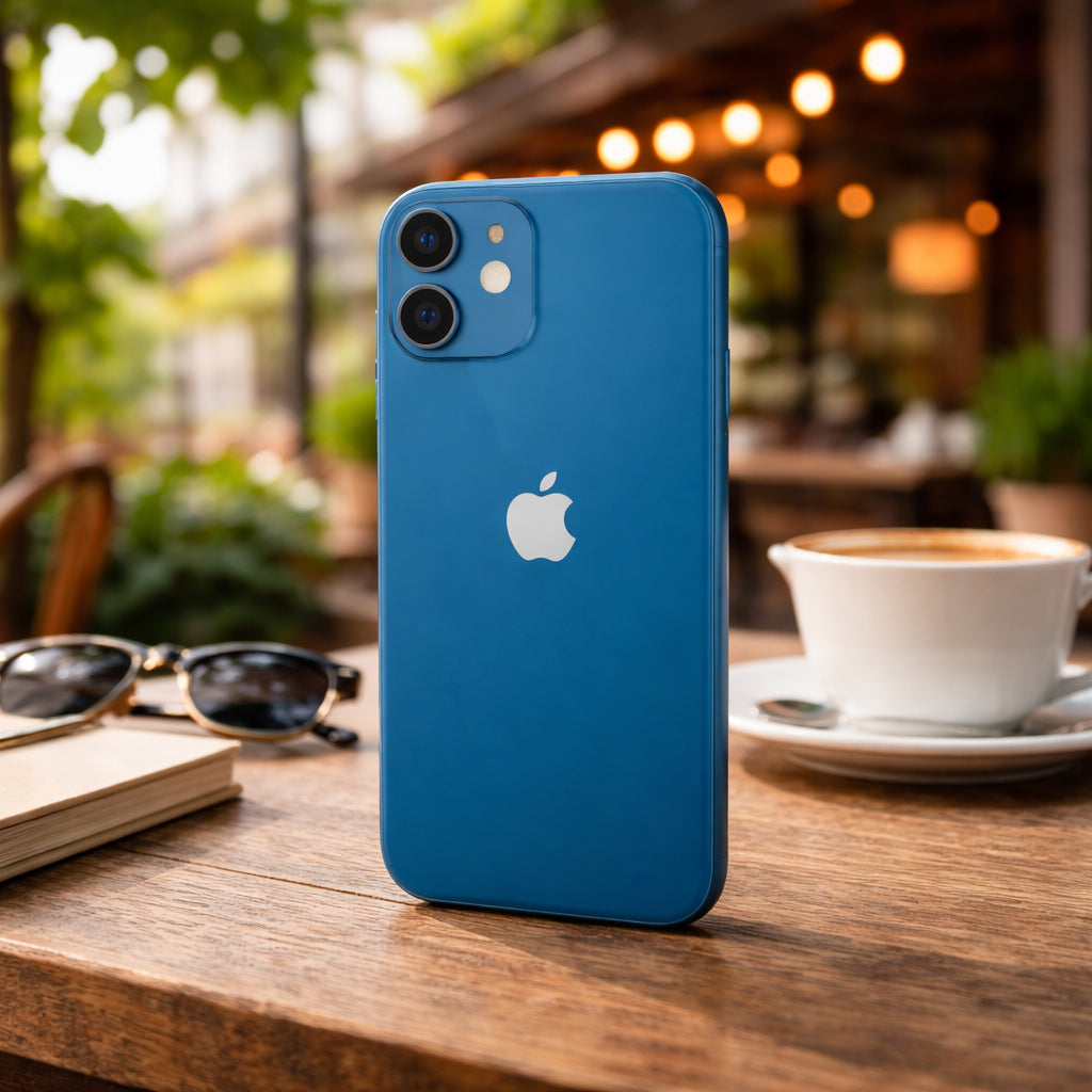 Celular reacondicionado Apple iPhone 13 128 GB Azul Grado A e-sim + Audífonos inalámbricos