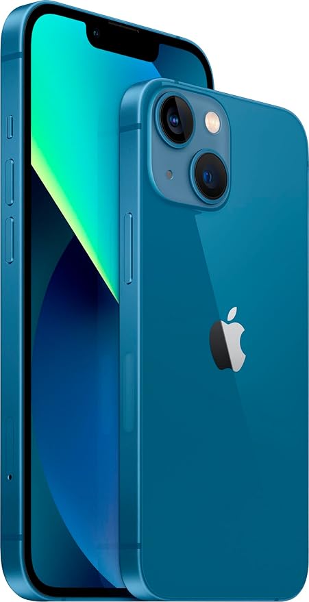 Celular reacondicionado Apple iPhone 13 128 GB Azul Grado A e-sim + Audífonos inalámbricos