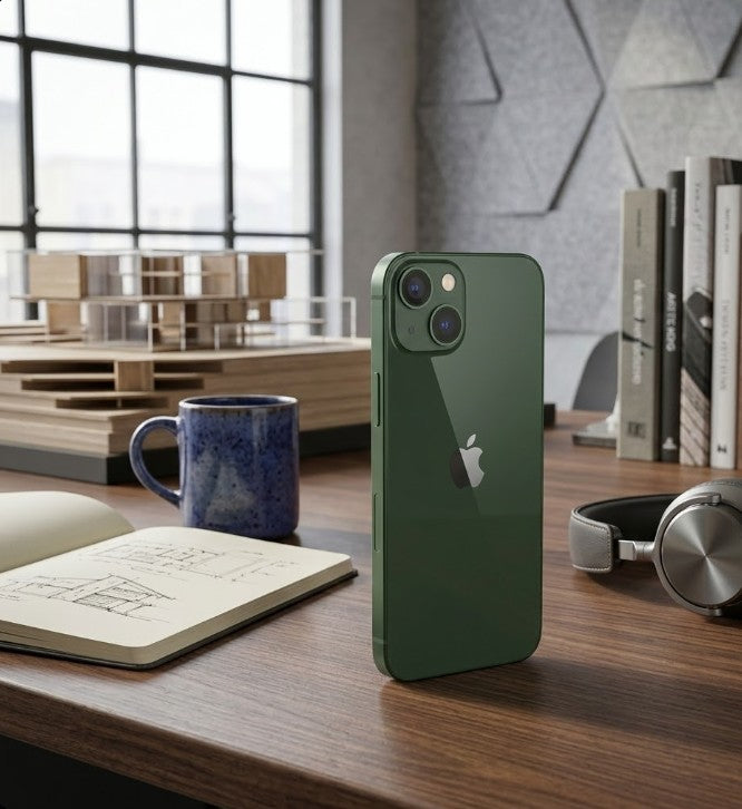 Celular reacondicionado Apple iPhone 13 128 GB Verde Grado A e-sim + Audífonos inalámbricos