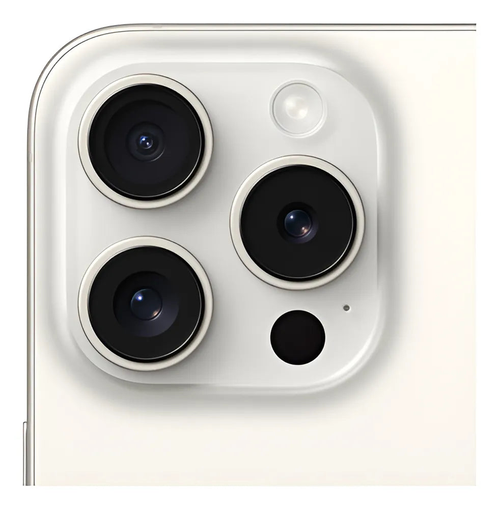 Celular reacondicionado Apple iPhone 15 Pro 128 GB Blanco Grado A e-sim + Audífonos inalámbricos