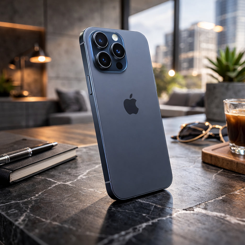 Celular reacondicionado Apple iPhone 15 Pro 128 GB Azul Grado A e-sim