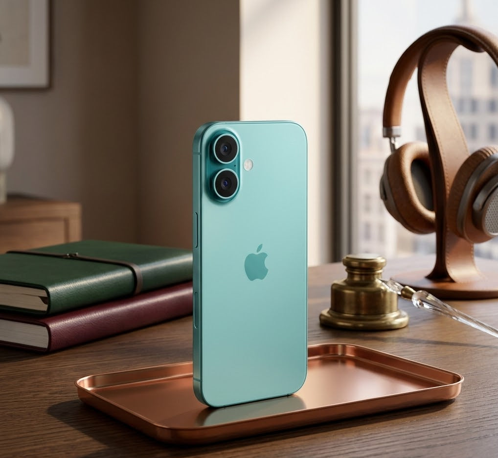 Celular reacondicionado Apple iPhone 16 128 GB Verde azulado Grado A e-sim