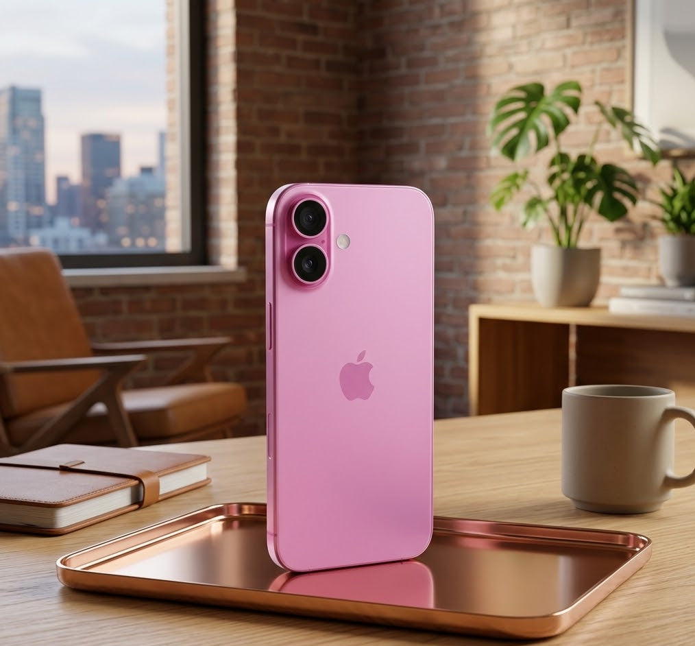 Celular reacondicionado Apple iPhone 16 128 GB Rosa Grado A e-sim