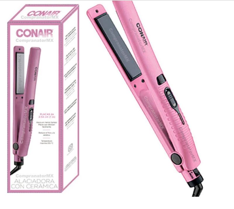 KIT Secadora de Cabello + Alaciadora de Ceramica + Rizadora de Cabello CONAIR Rosa MK