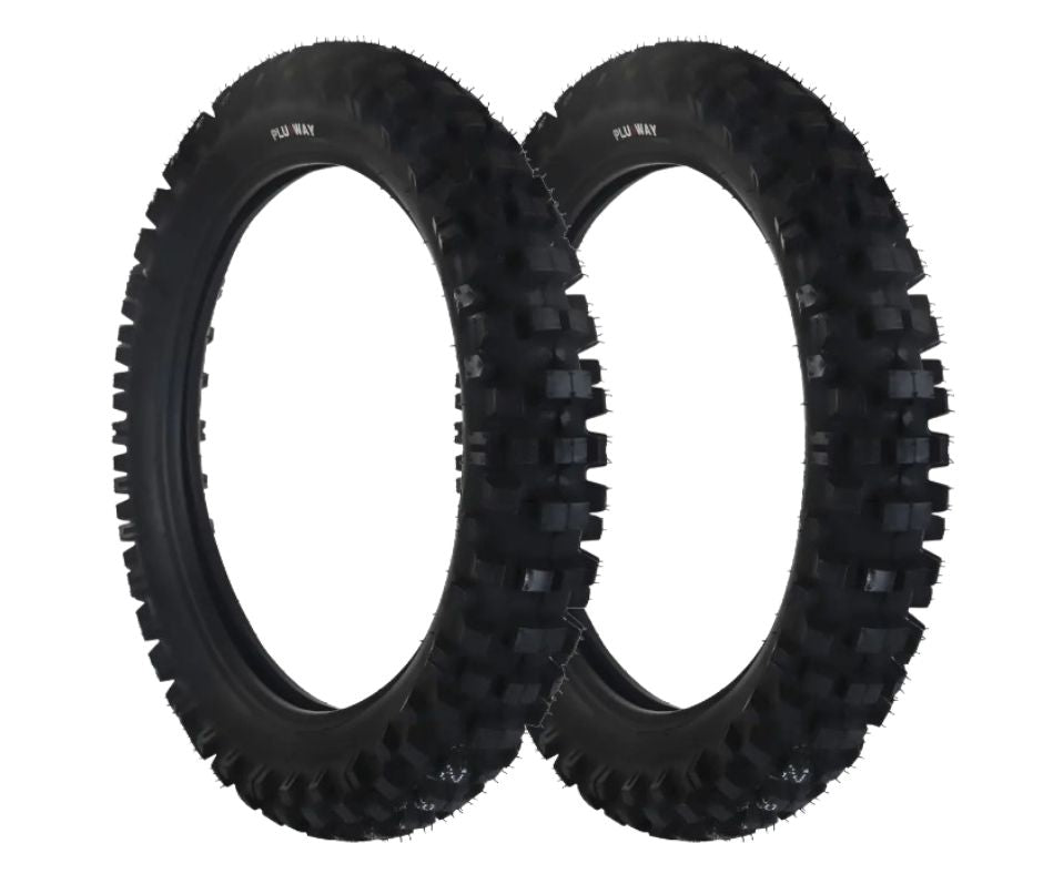 Llanta para Moto 120/80-18 PLUSWAY 68P 8PR PLWA917 TT Paquete de 2