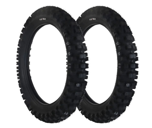 Llanta para Moto 120/80-18 PLUSWAY 68P 8PR PLWA917 TT Paquete de 2
