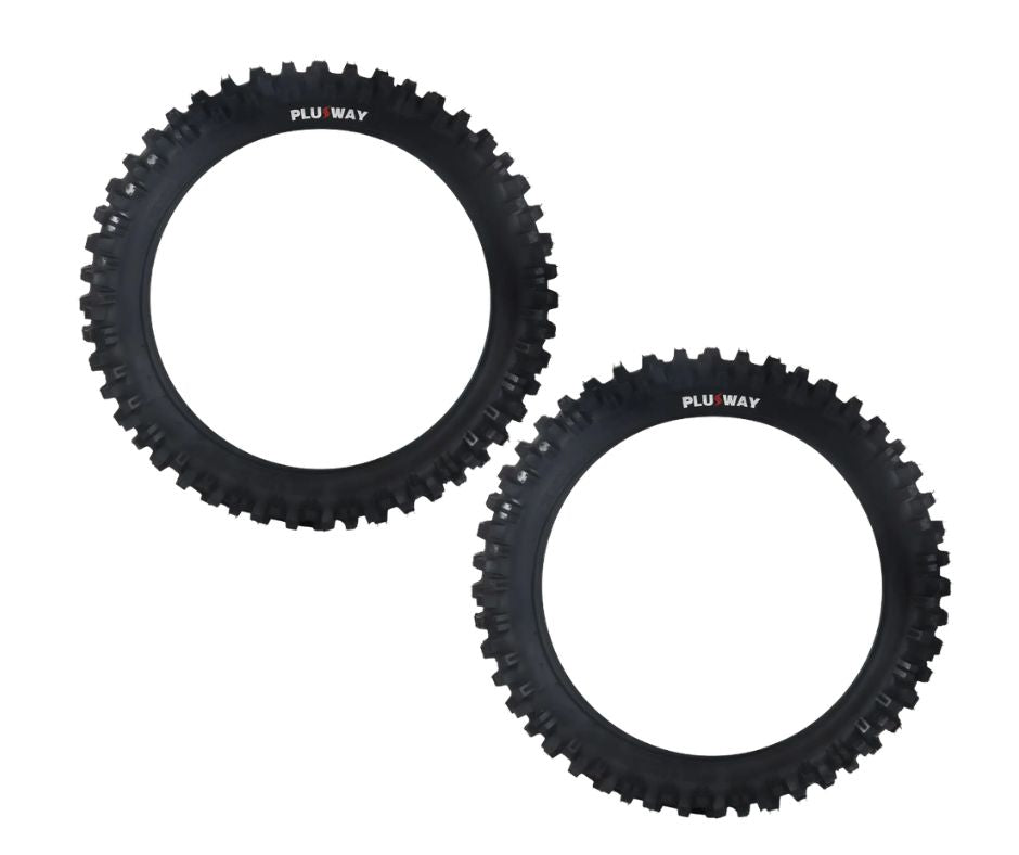 Llanta para Moto 120/80-18 PLUSWAY 68P 8PR PLWA917 TT Paquete de 2
